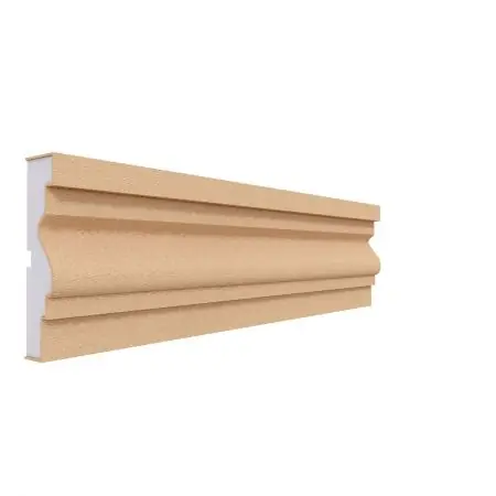 Ancadrament Fereastra pentru Exterior din Polistiren Expandat Laminat cu Rasina FP129, H 120 x L 30mm, Lungime 2 m