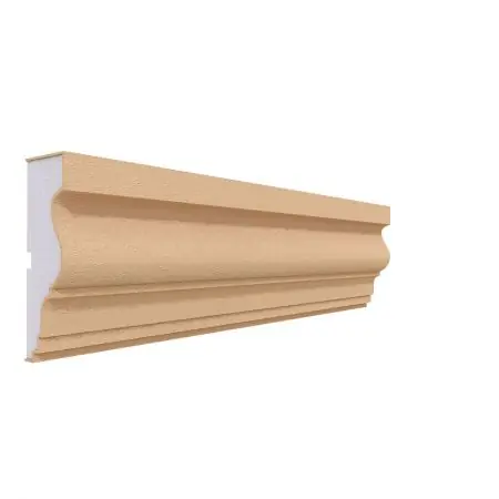 Ancadrament Fereastra pentru Exterior din Polistiren Expandat Laminat cu Rasina FP116, H 120 x L 40mm, Lungime 2m