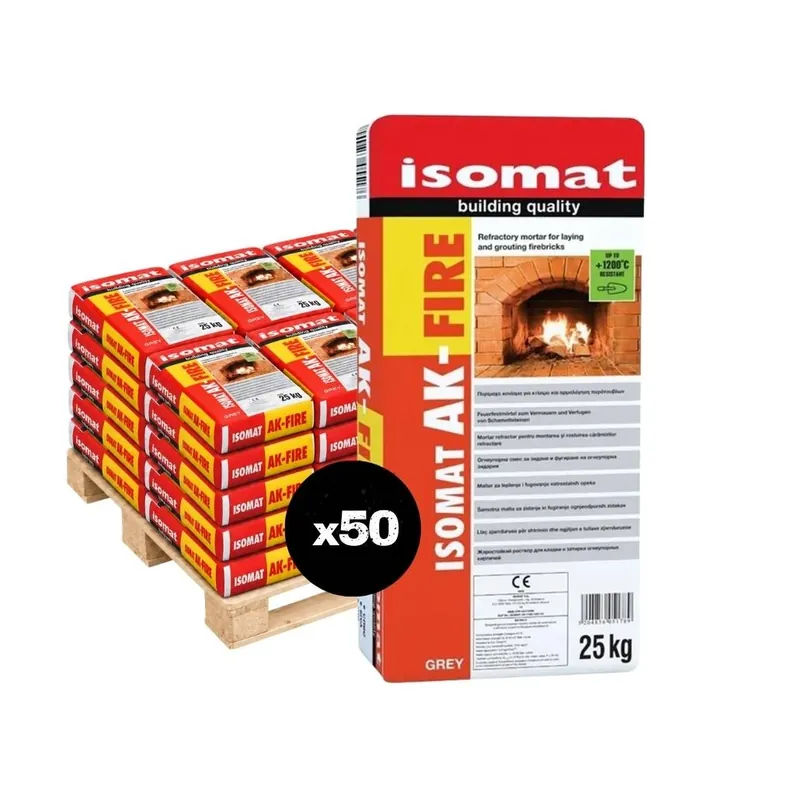 50 x SACI MORTAR DE CIMENT REFRACTAR 1200ºC