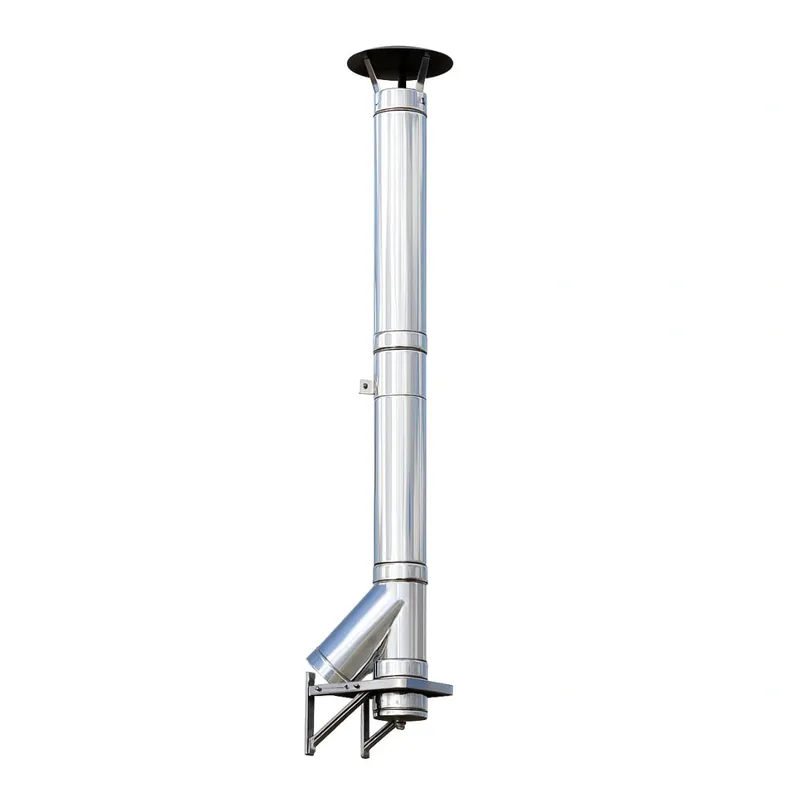 Kit cos fum Jeremias DW-Eco 2.0 din inox, FI130, 7.2ML, racord la 45GR, cu palarie