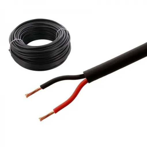 2x1 - Cablu electric auto, rotund, negru, FLYY 2x1,0 mmp, rola 50ml