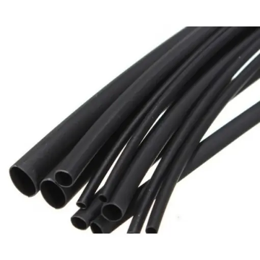 12/4 - Tub termocontractabil negru cu adeziv 12mm la 4mm - 1 metru